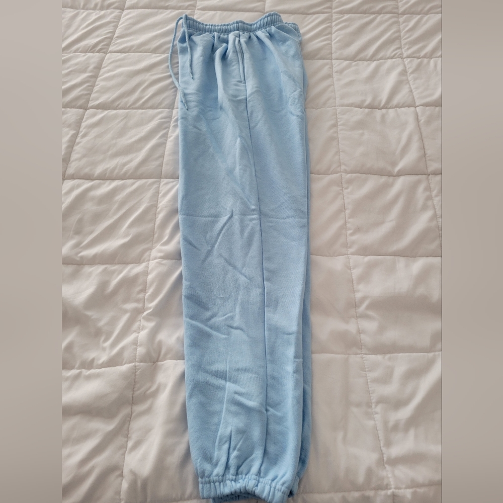 Blue High-waisted style casual Jogger